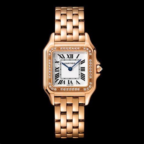 mens rose gold cartier watch|cartier rose gold diamond watch.